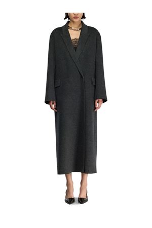 Grey double-breasted coat SEMI COUTURE | Y5WV57Y490